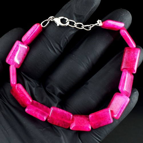 Awesome Massive Grade Pink Ruby 90.00 Cts Beaded Excellent Bracelet VK 24 E683