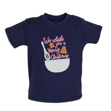 We Whisk You A Merry Christmas - Baby T-Shirt / Babygrow - Bake Baking Xmas