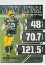 2021 Score Next Level Stats #4 Aaron Rodgers Green Bay Packers