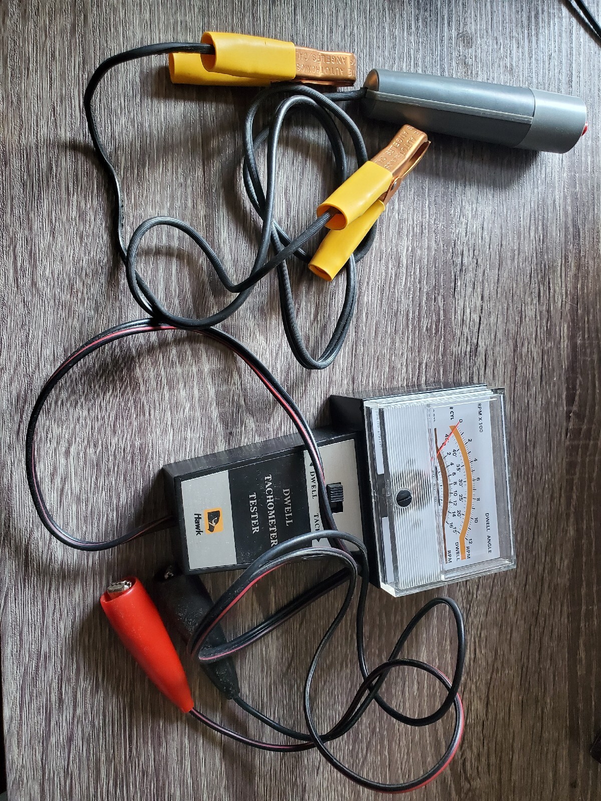 HAWK Vintage Neon Timing Light, Dwell Tachometer, Engine Compression