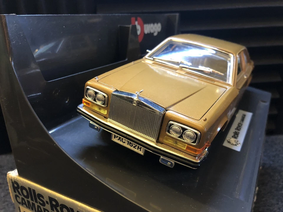 Burago Rolls Royce Light Brown Model 3001 1/22 Scale Model Car Italy LOOK! - Image 2 of 4
