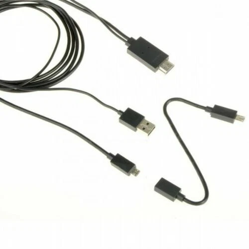 CABLE ADAPTADOR MHL Micro USB a HDMI Macho 8 CANALES AUDIO DIGITAL 5 y 11 pines - Imagen 3 de 4