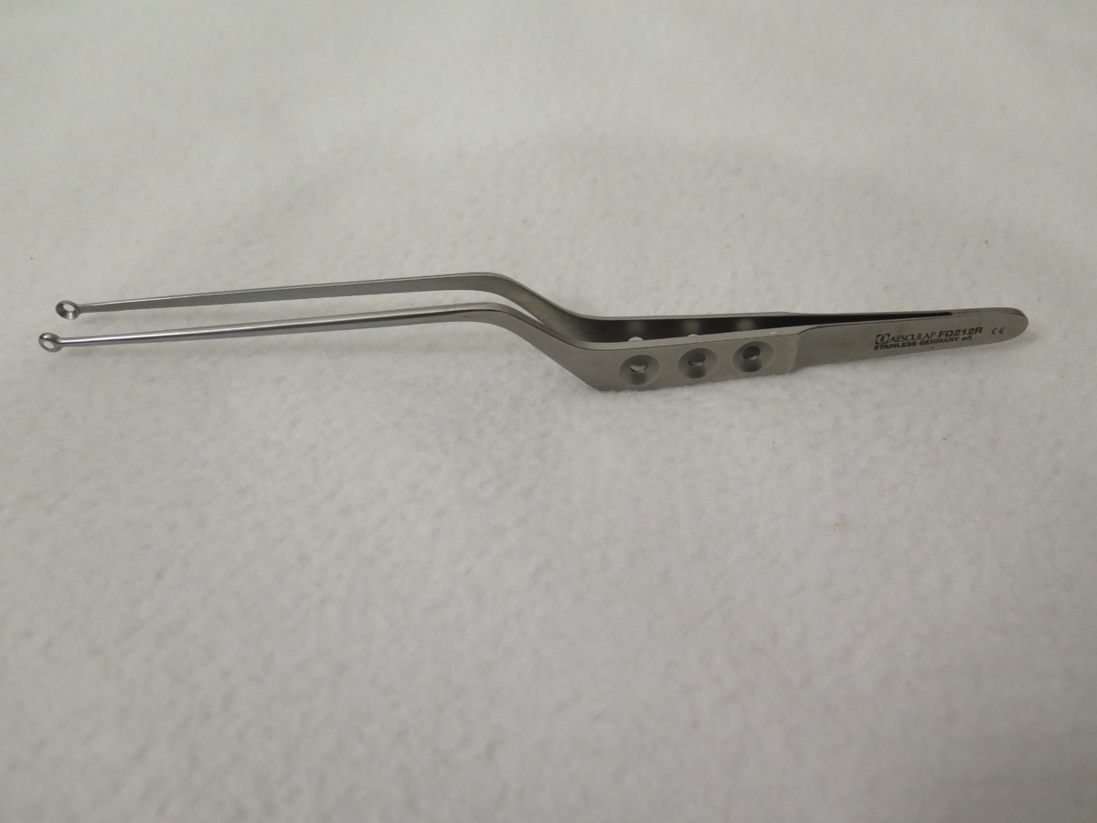 AESCULAP FD212R TUMORPINZETTE YASARGIL, bayonet-shaped 95 mm, 220