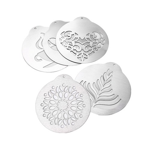 3 Pieces Cappuccino Kaffee Latte Art Schablonen Entkoffeinierter - Bild 12 von 12
