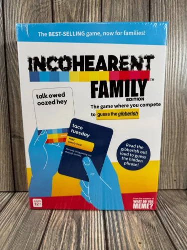 Incohearent Family Edition Where You Compete to Guess The Gibberish  **New**