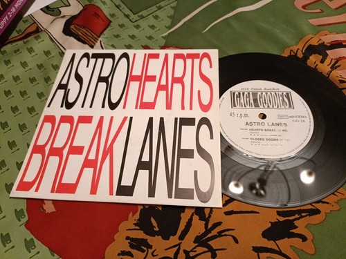 Astro Lanes – Hearts Break Finland 1991 Pop VG/EX 7" BoxP