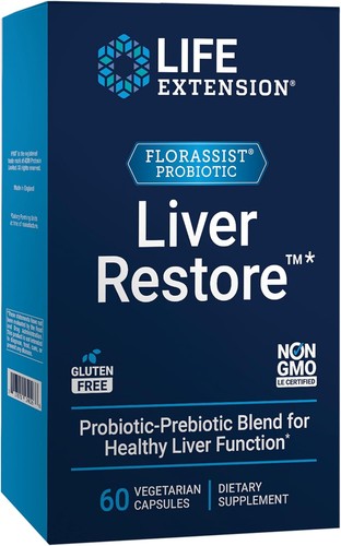 Life Extension FLORASSIST® Liver Restore™ 60 vegetarian capsules - 第 1/2 張圖片