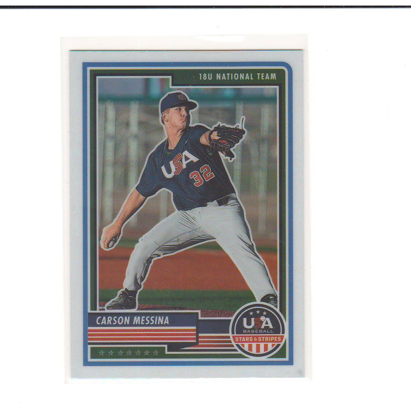 2023 Panini Stars & Stripes USA Baseball #10 Carson Messina