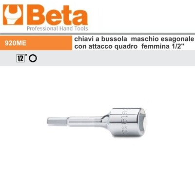 Set Chiavi A Bussola Maschio Esagonale Beta 920ME 10 - Attacco 1/2" Per Meccanica E Fai Da Te - Foto 2