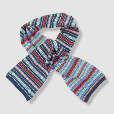  40 Club Room Mens Blue Red South Western Style Print Scarves Scarf Size OS