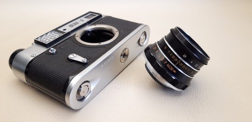 FED 5 Vintage 35mm Film Camera Rangefinder Lens Industar-61 L/D 2,8/53 USSR - Picture 14 of 19