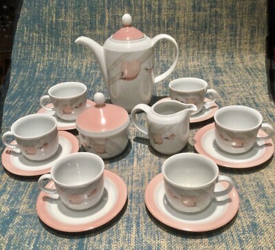 Vintage Kahla German Democratic Republic Porcelain Tea or Coffee Serving Set NEW