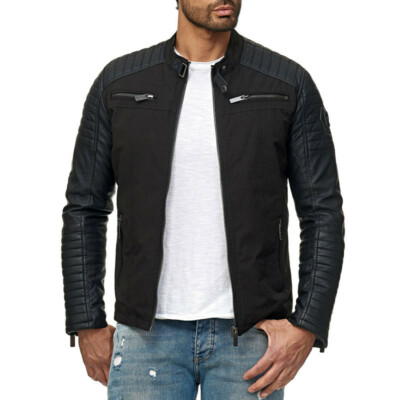 Redbridge By Cipo & Baxx CORK Herren Biker Leder Jacke M6071 alle Gr. Neu