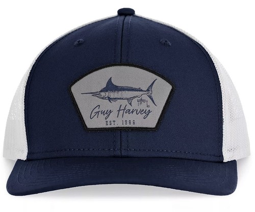 Casquette Guy Harvey Snapback Trucker – Gris, Mesh Back – Homme – Occasion TBE