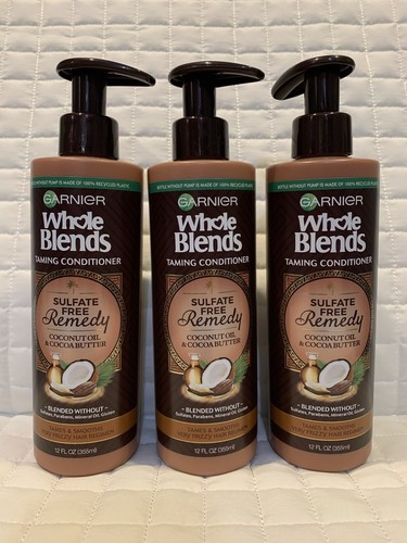 Garnier Ganze Mischungen Sulfatfreies Heilmittel Kokosnuss Conditioner 12 Unzen Menge 3 - Bild 1 von 2