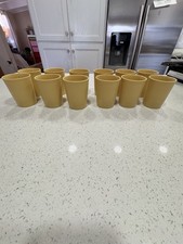 Vintage Tupperware Lot Of 12 Set Cups Tumblers 1251-2 .  6 oz