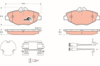 TRW BremsbelÄGe Bremsbelagsatz Vorne FüR MERCEDES-BENZ E-KLASSE S211 VF211 W211