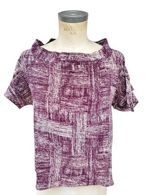 MARNI - T-Shirt aus Seide mit abstraktem Muster - Größe 38