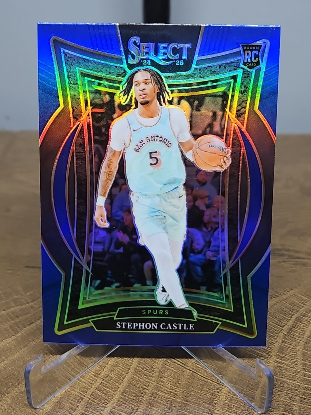 2024-25 Panini Select - Concourse Stephon Castle #72 Blue Prizm (RC)