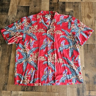 Vintage Paradise Found Made In Hawaii Purple Parrot Design