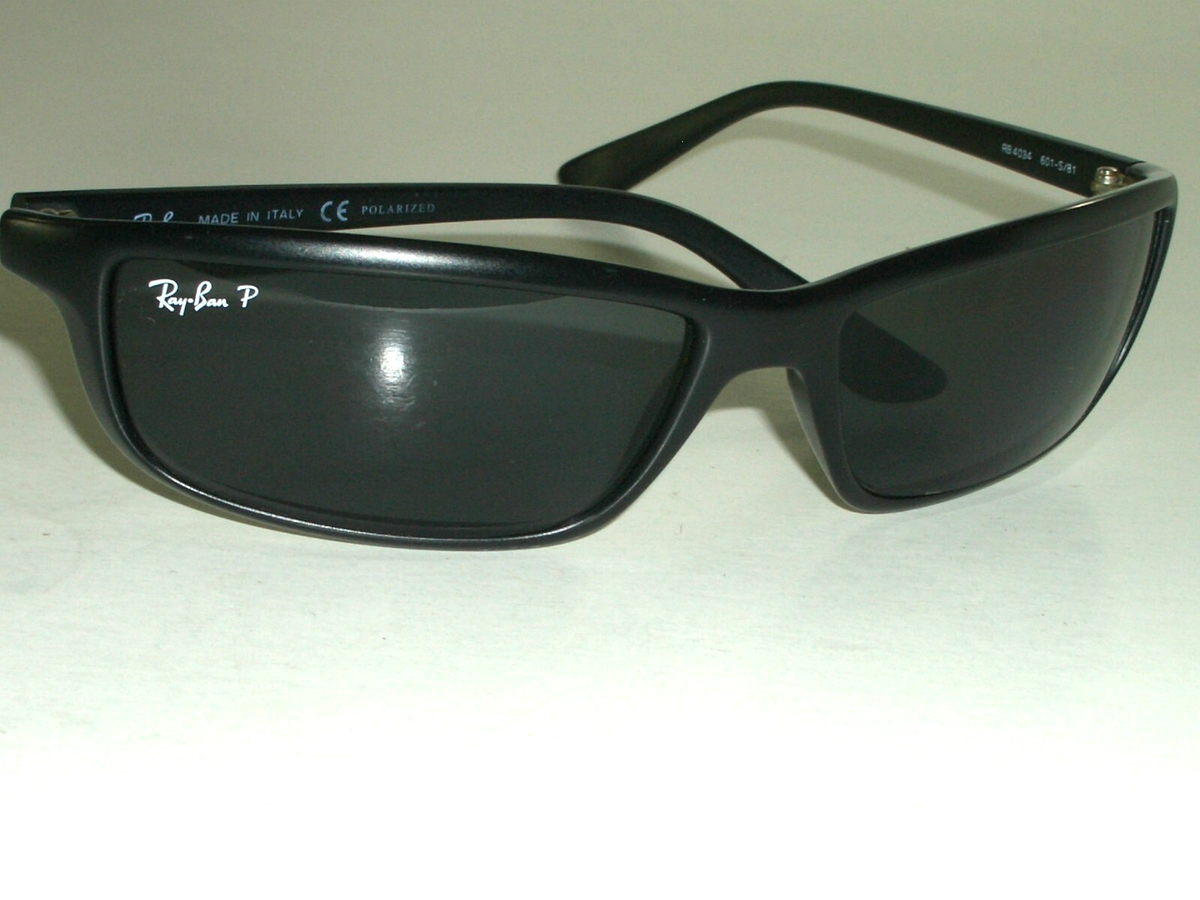 RAY BAN RB4034 PS17 STUNNING BLACK GRAYISH POLARIZED PREDATOR