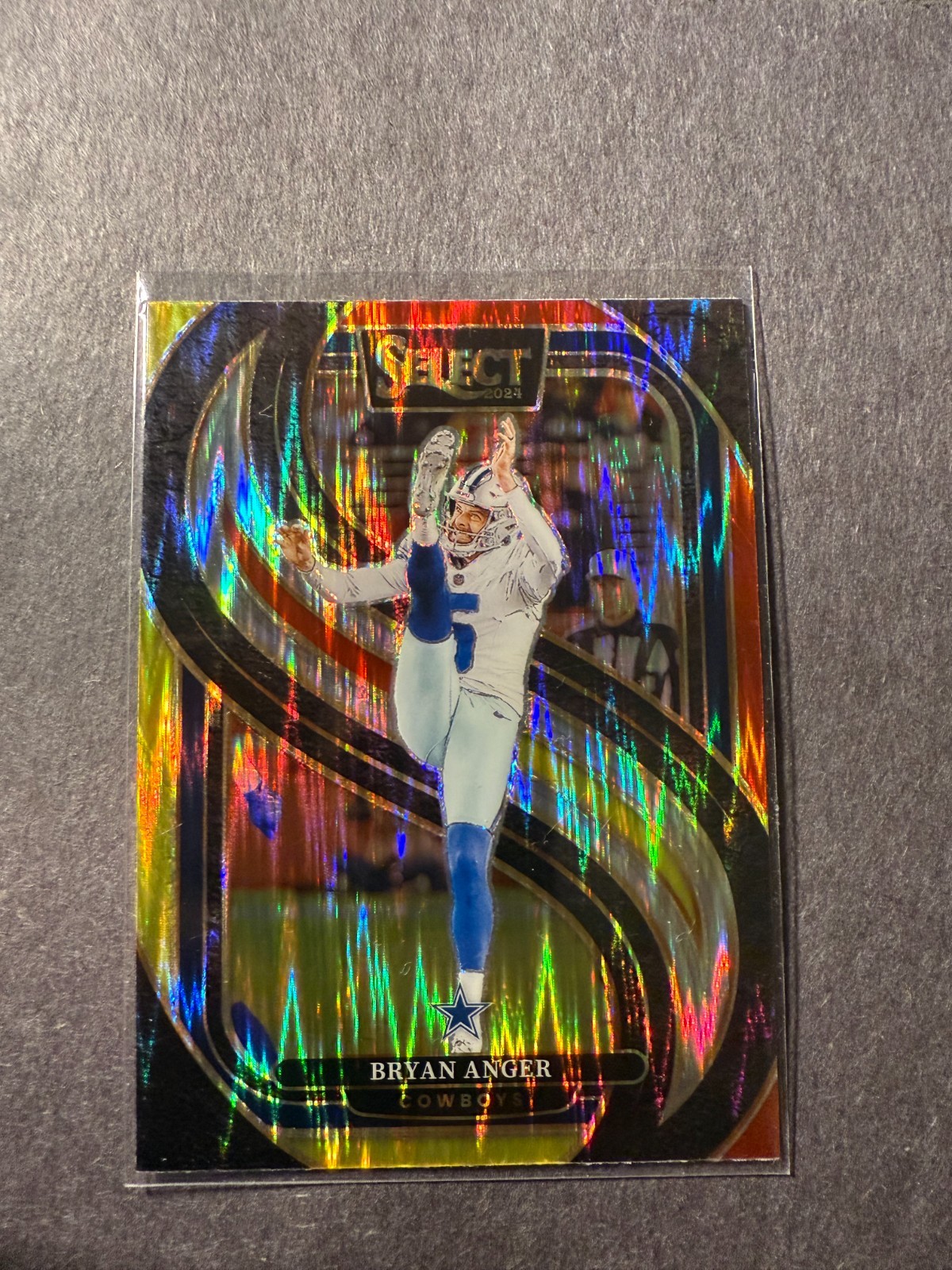 2024 Select Bryan Anger Premier Level Red And Yellow Shock  #141 Prizm
