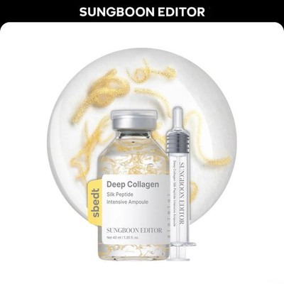 Sungboon Silk Peptide Ampoule with 13 Peptides and Collagen, Firming Care