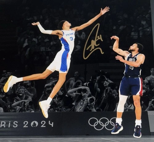 Stephen Curry Signed 16x20 USA Gold 2024 Paris Olympics Signed Photo BAS & USASM