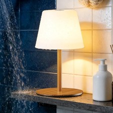 IP65 Waterproof Shower Lamp, Rechargeable Cordless Table Lamp with Battery Op...
