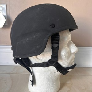 Armor Source AS-202 Ballistic Helmet Level IIIA Black Full Cut MEDIUM #6