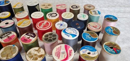 Lot 135+ Spools Coats & More Thread-Various Sizes, Colors, Amounts Left On Spool - Picture 4 of 19