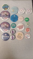 LOT of 16 MIXED buttons pins badges pinbacks assorted different POLITICAL