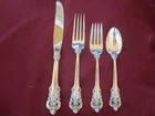 Wallace Silver Grande Baroque  4 Piece Place Setting Sterling Silver