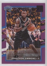 2017-18 Panini Donruss Press Proof Purple 128/199 Jonathon Simmons #109 4k8