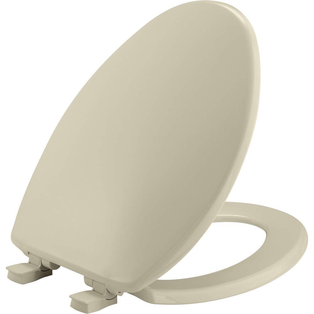 Bemis 7300SLEC Slow Close Toilet Seat, Easy Clean Hinges and