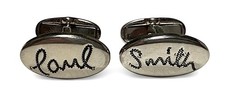 Paul Smith Cufflinks Oval Signature Name Logo...