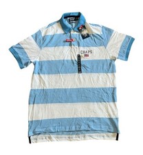 NEW Mens Chaps Stretch Polo Shirt Size Large Blue Lightweight NWT