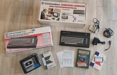 Commodore C16: Computer-Lernkurs Basic mit Datasette in OVP