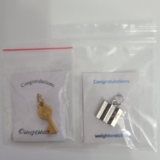 WW Weight Watchers Charms Gold Tone Lifetime Key  Find Your Adventure