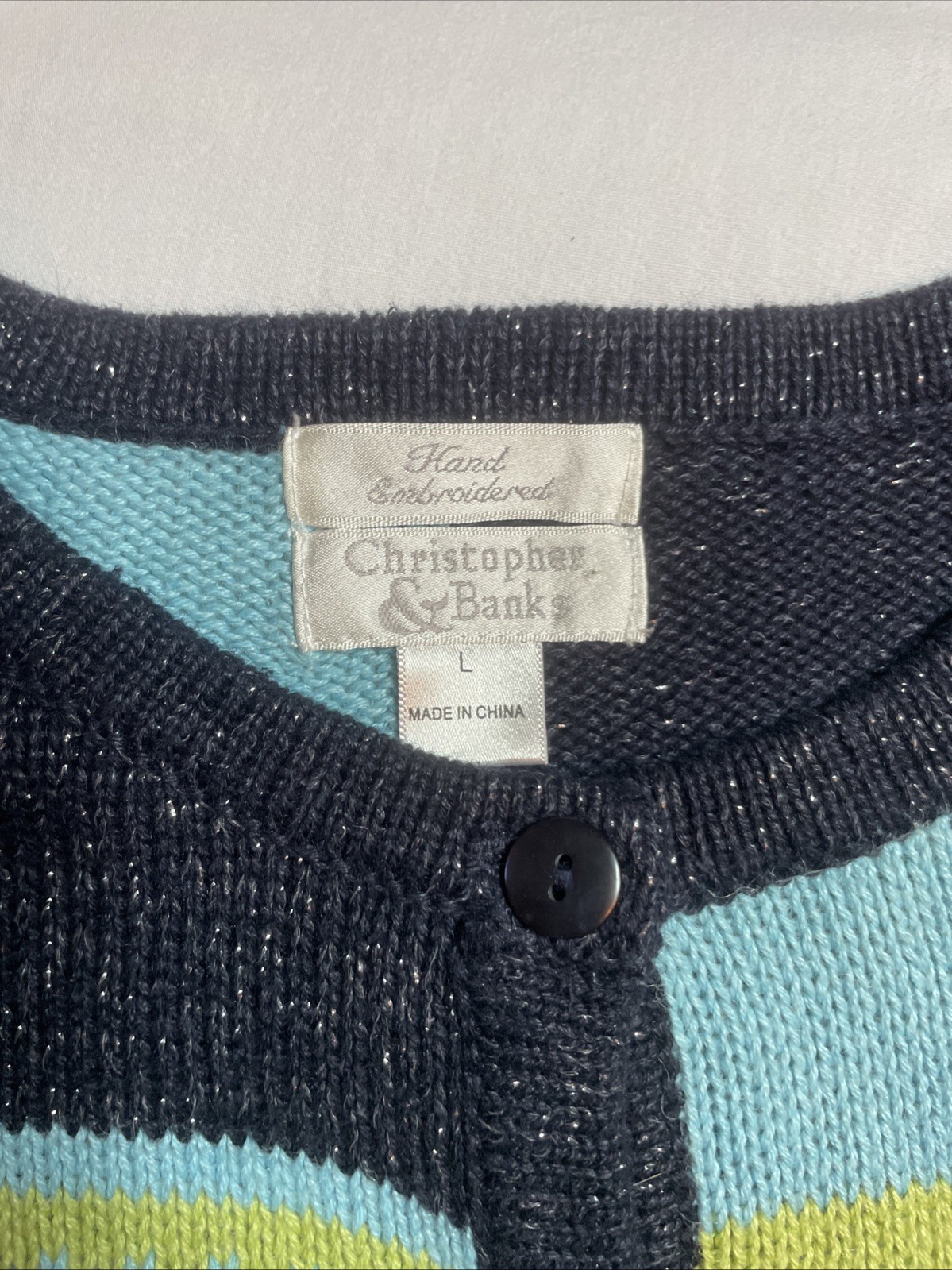 2003 Christopher & Banks Patchwork Snowflake Chri… - image 9