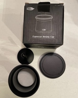 IKAPE 53mm Espresso Dosing Cup Black Aluminum Coffee Hardware