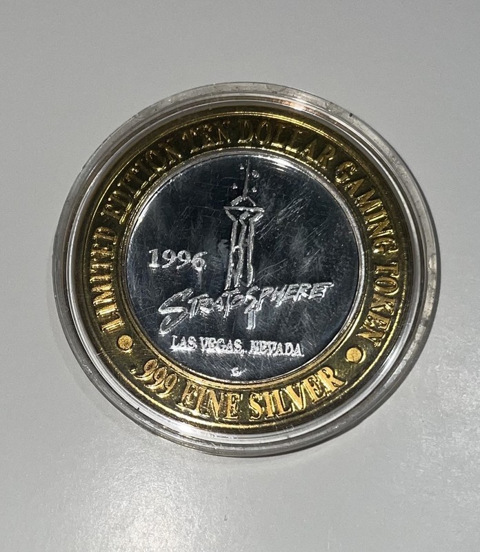 Stratoshere Tower of the US New York $10 Casino .999 Silver