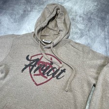 Ariat Women's REAL Shield Logo Pullover Hoodie Sweatshirt Tan
