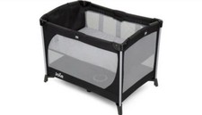 Joie Allura Travel Cot with Bassinet – Black Ink + Mattress