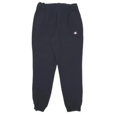 CHAMPION Reverse Weave Jogger Sweatpants Track Trousers Black Mens W34 L28