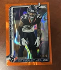 2025 Topps Chrome Football Orange Lava Refractor Derek Stingley Jr. #116