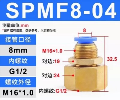 10PCS NEW FIT FOR threaded joint SPMF8-04