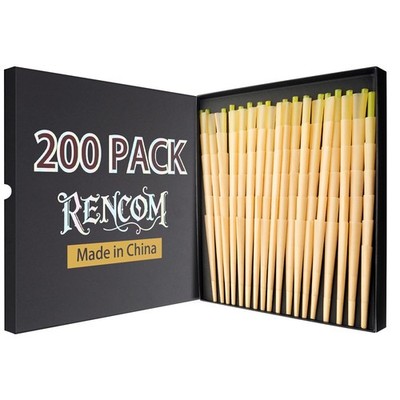 200 Pack Pre rolled cone | Cones king size| Slow Burning Pre Rolled Cones Mad...