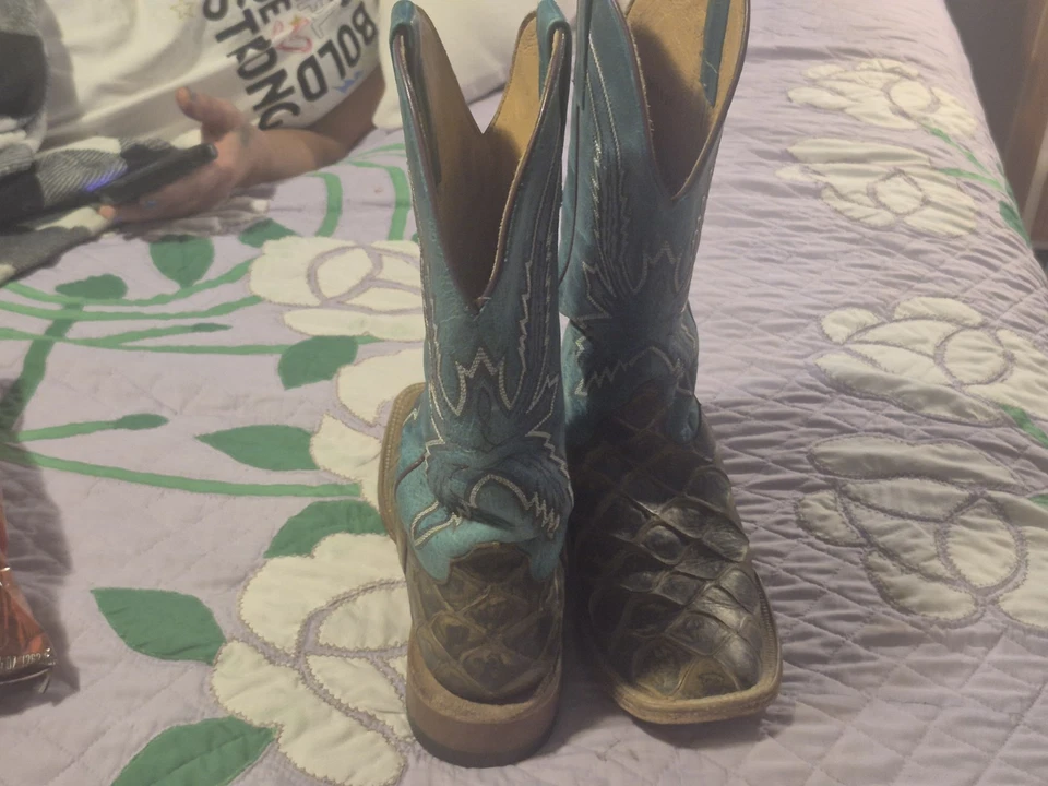 Macie Bean para mujer talla 8. Botas M2008 antiguas Saddle Big Bass punta cuadrada Foto 3 de 4