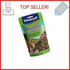 Vitakraft Bursts Small Animal Treats - Wild Berry Snacks - for Rabbits, Guinea P
